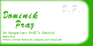 dominik praz business card